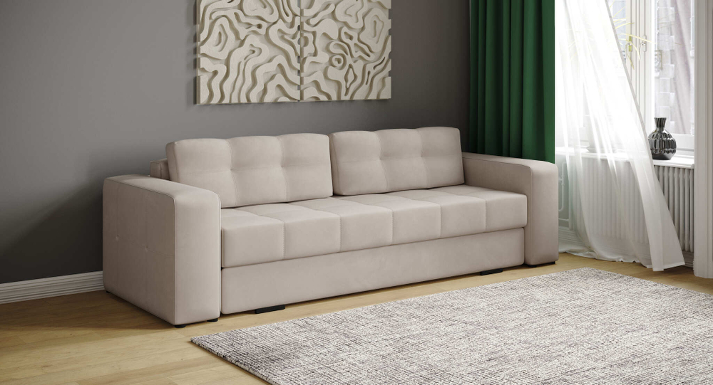 Диван раскладной Верден, бежевый