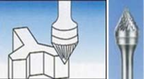 Бор-фреза тв.спл.   коническая 60°  (тип J) J0807F06