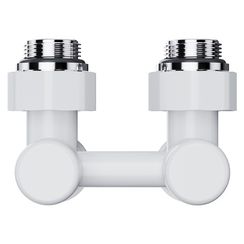 Узел нижнего подключения Royal Thermo Design угловой 1/2quot;х3/4quot; EK (белый)