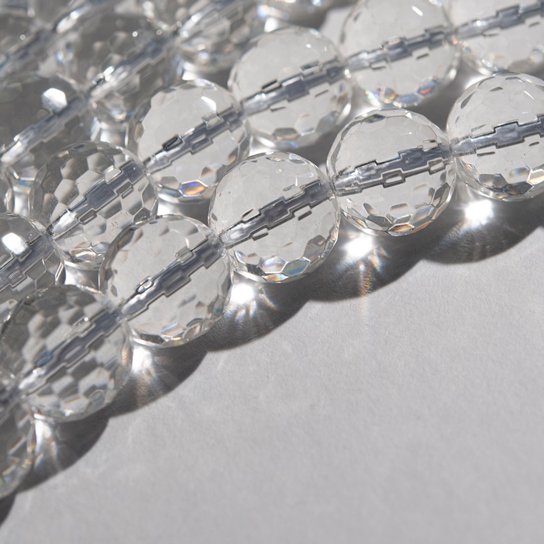 Горный хрусталь (имитация) "Дискобол", 12мм, шар, микроогранка