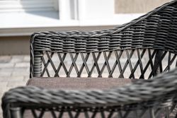 "Сицилия" обеденная группа плетеная, цвет графит