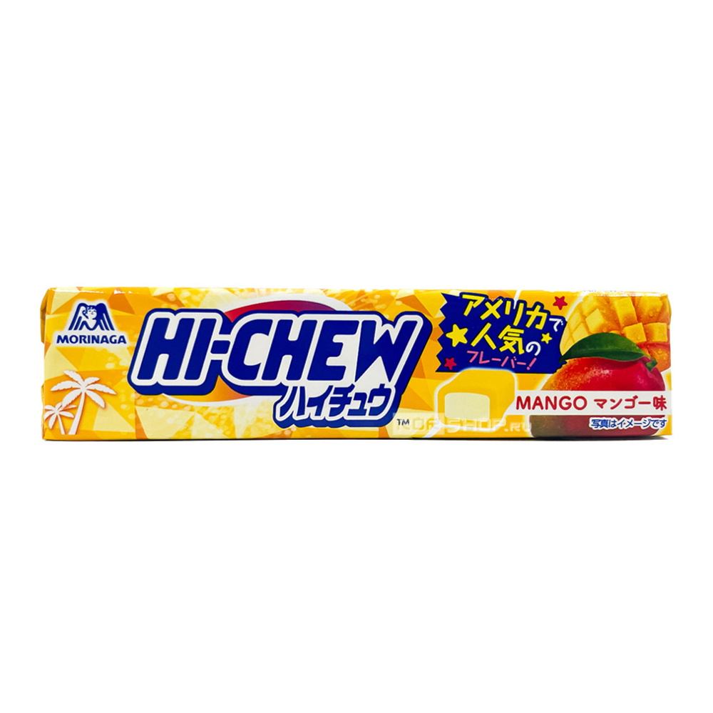 Конфеты жевательные со вкусом манго, Hi-Chew 12 шт, 55,2 гр