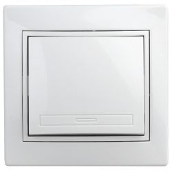 Переключатель Intro Plano 1-108-01 промежуточный, 10А-250В, IP20, СУ, белый