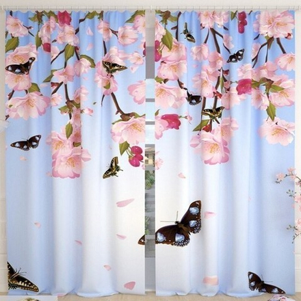 Фотошторы "РД. БАБОЧКИ И ЦВЕТЫ", Россия.