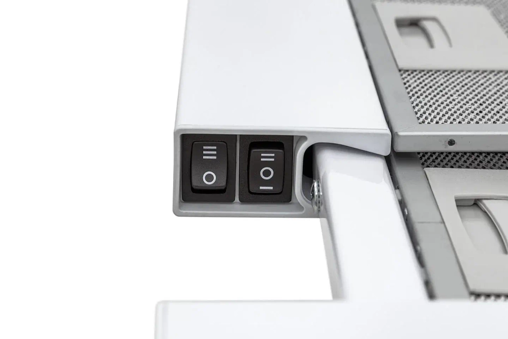 Встраиваемая вытяжка Krona KAMILLA slim 600 WHITE (2 мотора)