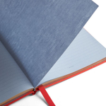 Smythson Блокнот Portobello Notebook in Panama, Black (бежевый)