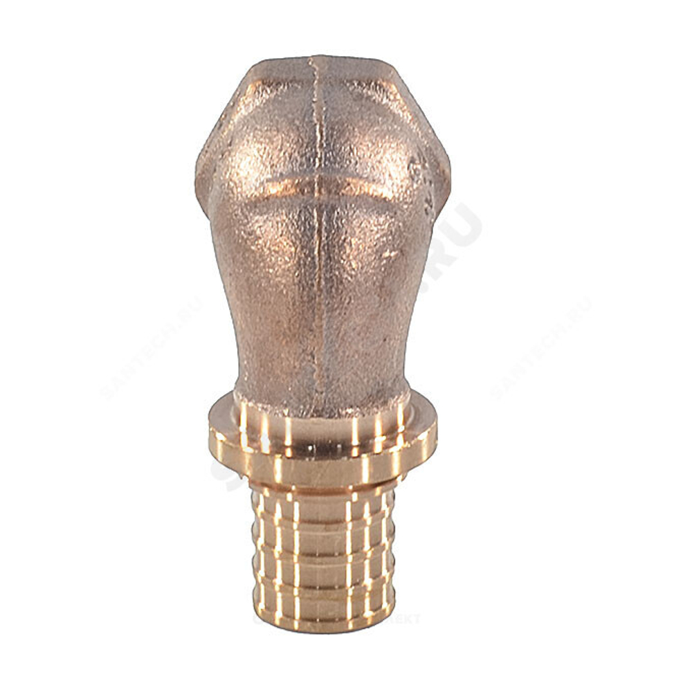Угольник для PE-X труб аксиальный бронза Дн 20х3/4" ВР RAUTITAN RX+ Rehau 14563561001 (13660971001)