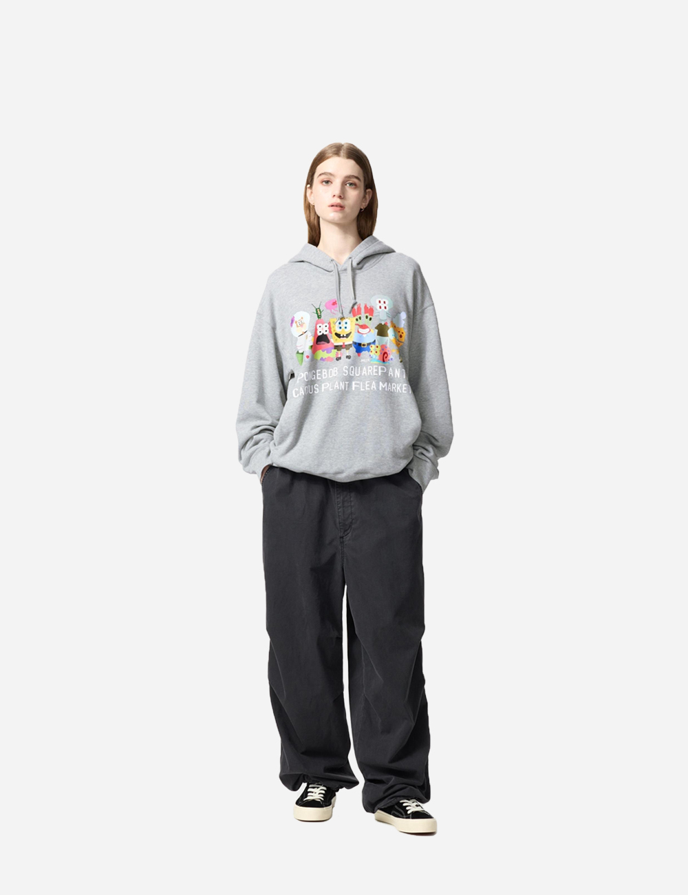Uniqlo Spongebob Gray Hoodie (476551)