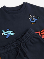 Лонгслив и джоггеры в комплекте для мальчика Next N71-155, Темно-синий