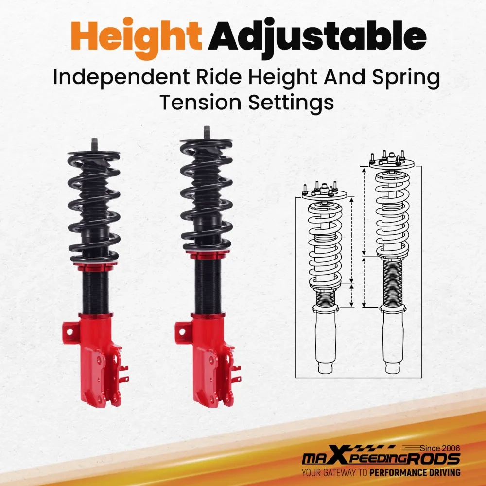 MaXpeedingrods Coilover Shocks Struts Springs Kit подходит для автомобиля Chevrolet Sonic 2012-2020