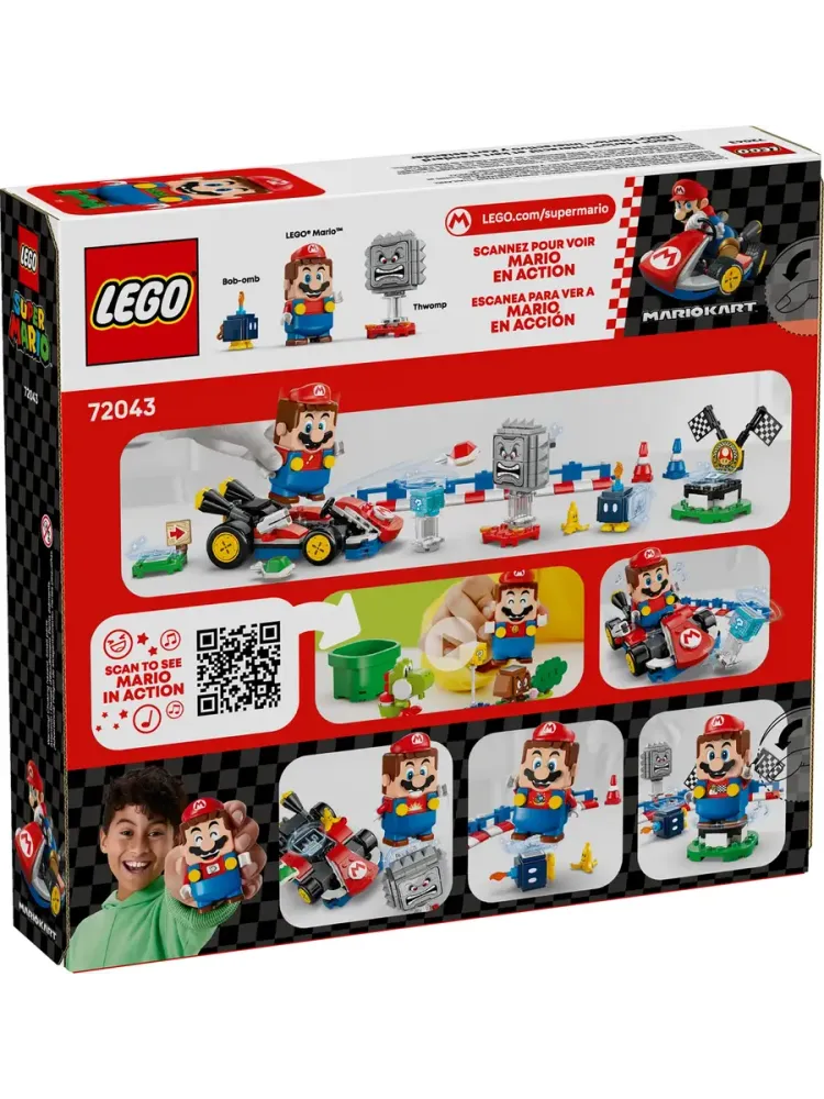 Конструктор Super Mario 72043 Mario Kart интерактивный