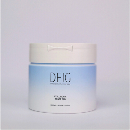 Тонер-пэды для мягкого отшелушивания и глубокого увлажнения DEIG Hyaluronic Toner Pad 100 pads/180 ml