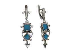 "Эчан" серьги из коллекции "Китай город" от Jenavi с английским замком