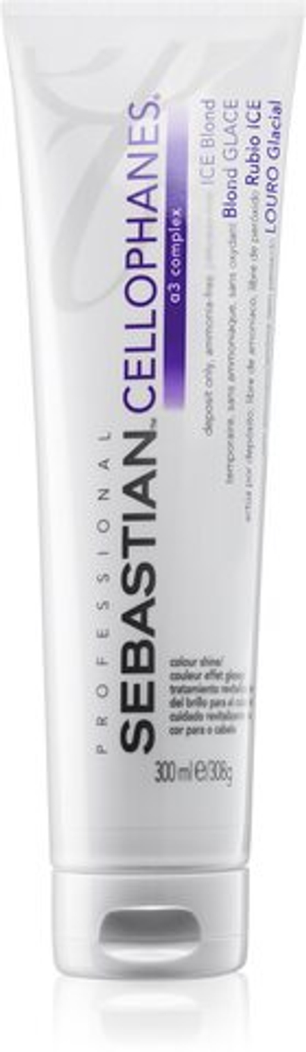 Sebastian Professional Cellophanes - маска, возвращающая блеск окрашенным волосам /  Ice Blond 300  ml  / GTIN 4015600432898