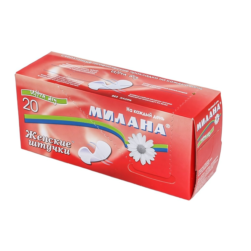 Прокладки ежедневные ЖЕНСКИЕ ШТУЧКИ ультратонкие Драй 20 шт
