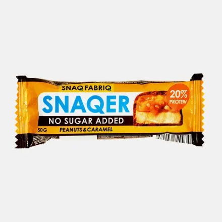 Батончик Snaq Fabriq Арахис и карамель глазированный 50г