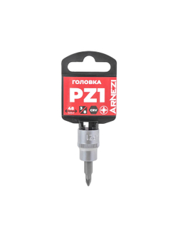 Головка 3/8" со вставкой PZ1, L=48 мм на холдере Arnezi R0204201