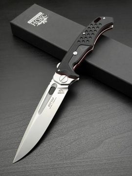 Нож НОКС Кугуар С (332-106406) сатин/керам подшип/G10 «Black-red»