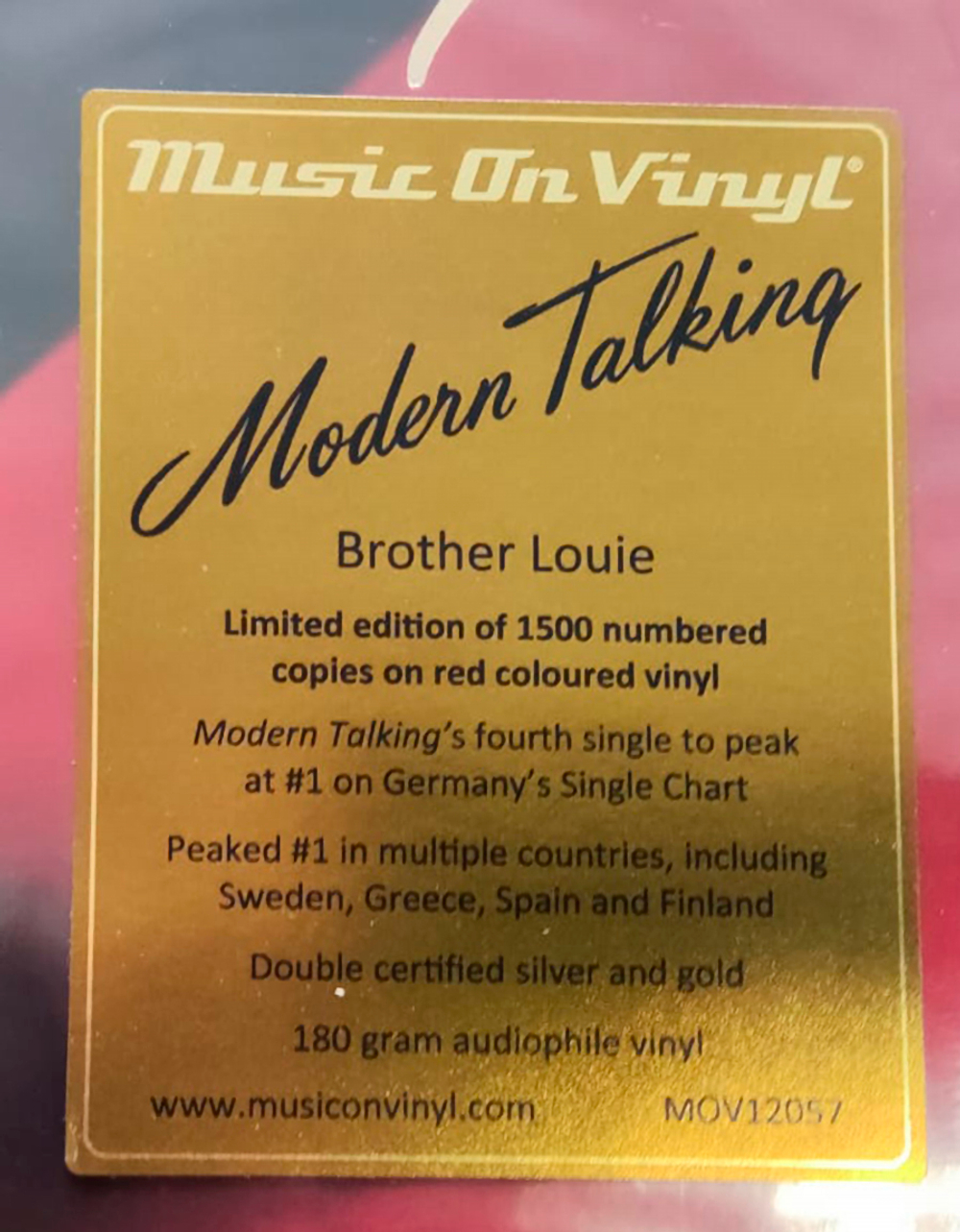 Modern Talking / Brother Louie (Coloured Vinyl)(12" Vinyl Maxi-Single)
