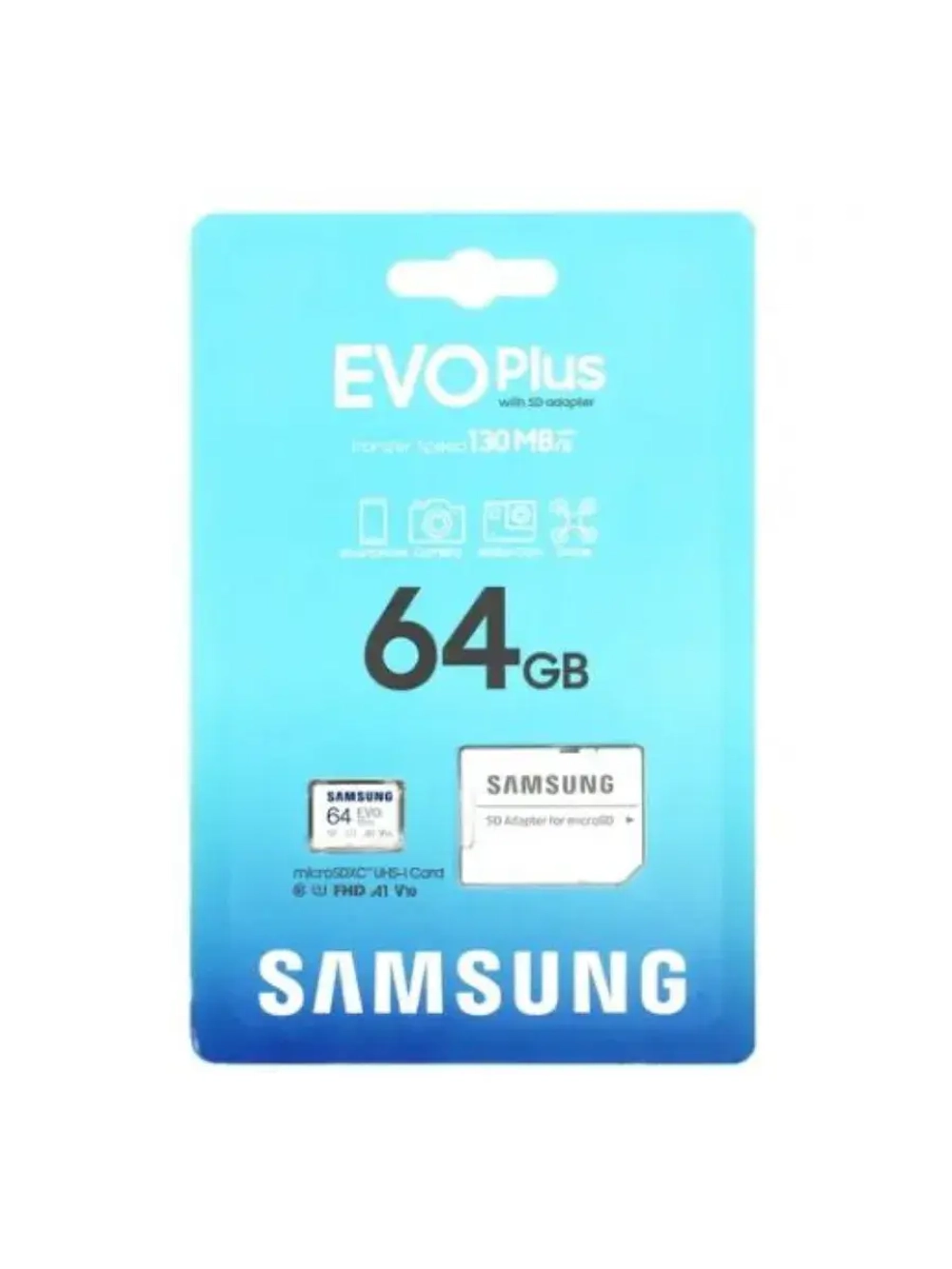 Карта памяти EVO Plus MB-MC64KA/EU microSDXC 64 ГБ