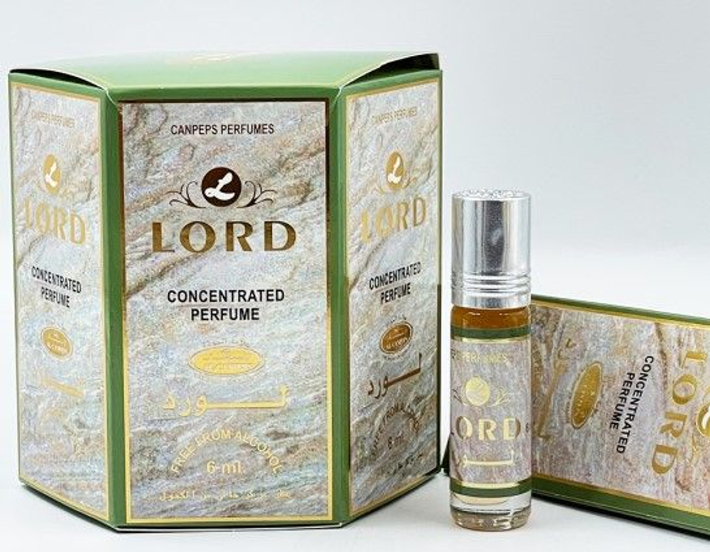 Духи масляные мужские Lord concentrated parfume, 6 мл