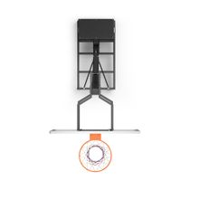 Баскетбольная стойка UNIX Line B-Stand-PC PRO 54&quot;x32&quot; R45 H230-305 см