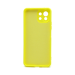 Силиконовый матовый чехол Silicone Case NEW ERA для Xiaomi 11 Lite 5G NE, желтый