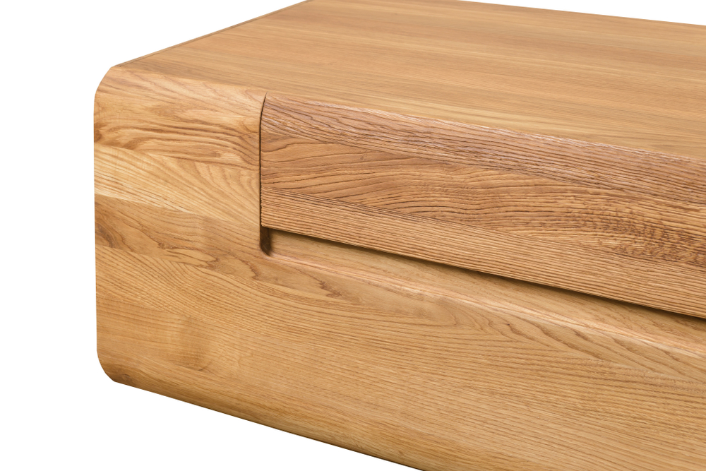 Тумба навесная под ТВ Parma из массива дуба