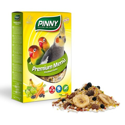 Pinny PM Корм мягкий витаминный для средних попугаев с фруктами 800 г