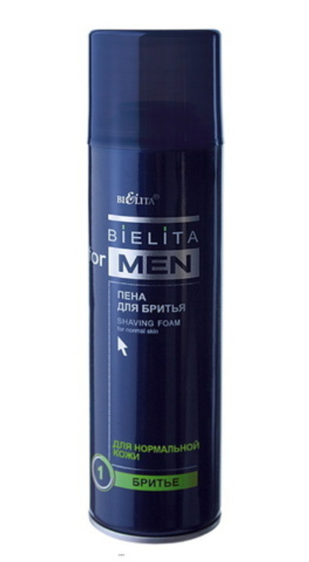 Пена для бритья "Bielita for Men" для нормальной кожи 250мл. Белита