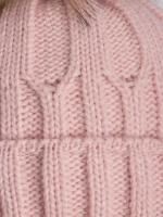 Шапка зимняя для девочки на завязках и снуд