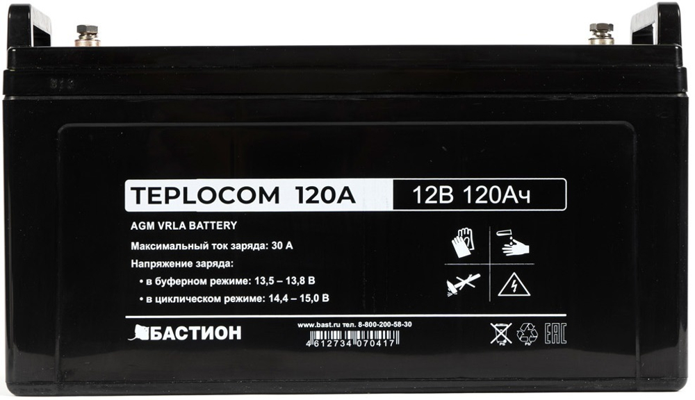 Аккумулятор  Бастион АКБ TEPLOCOM 120Ач