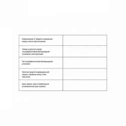 Журнал регистрации и контроля ультрафиолетовой установки