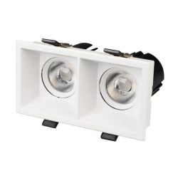 Светильник MS-FLOW-BUILT-S157x85-2x12W Warm3000 (WH, 38 deg, 230V) (Arlight, IP20 Металл, 5 лет) 053778