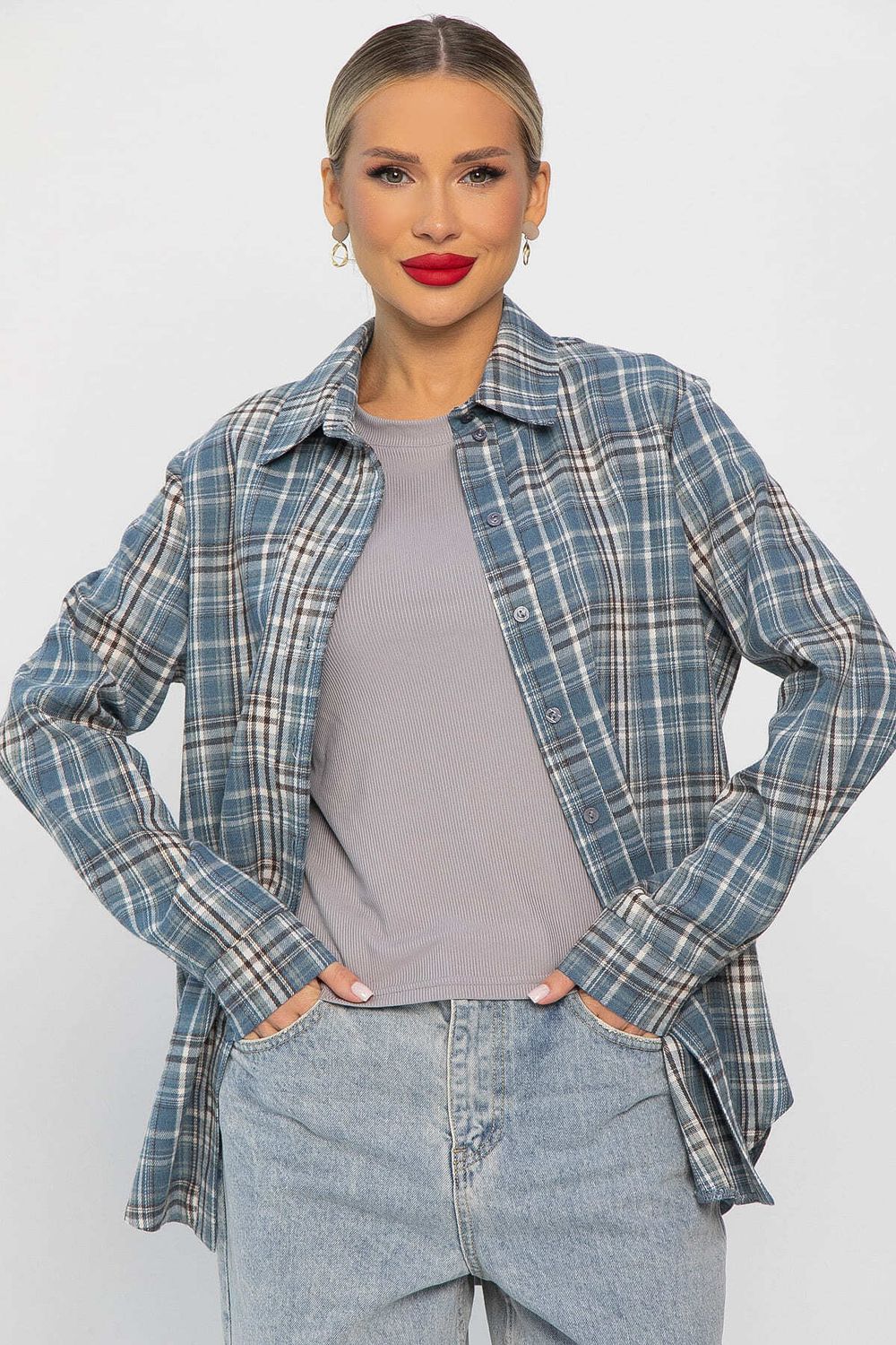 Рубашка Денни (джинс) Б14134-7М LT Collection