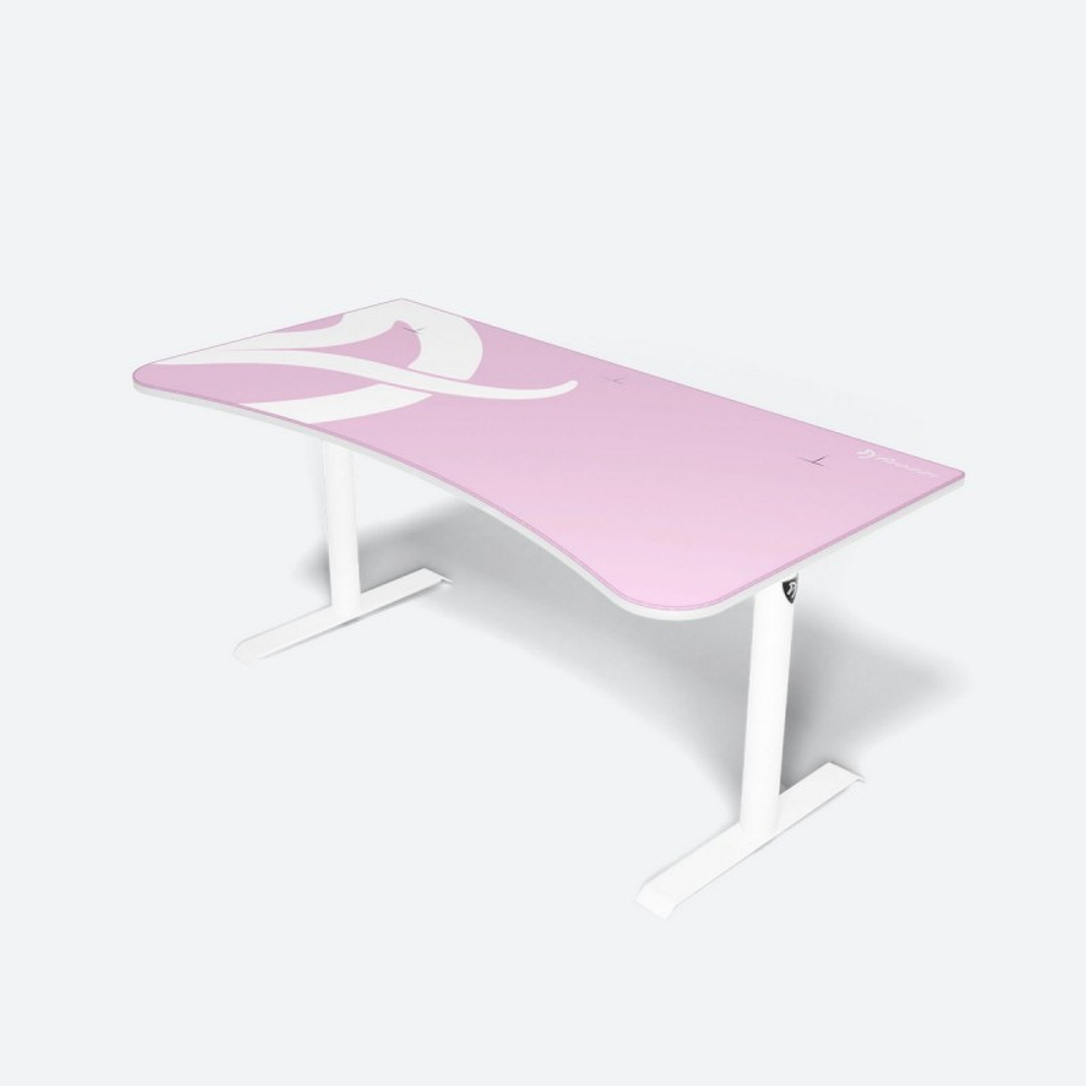 Стол для компьютера Arozzi Arena Gaming Desk - White-Pink (ARENA-WHITE-PINK)