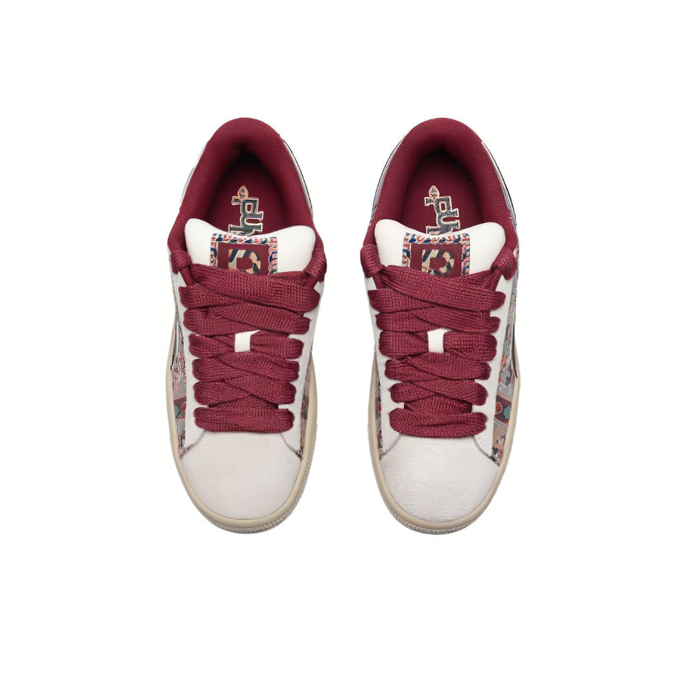 Кроссовки PUMA Suede Xl Bz Ethnic 'White black red off white' 397197-01