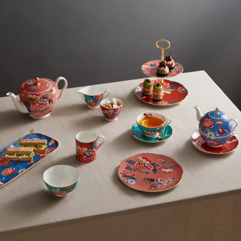 Wedgwood - Чайная чашка и блюдце Paeonia Blush Red, 320 мл./701587384056