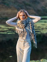 Шарф теплый с орнаментом Сканди