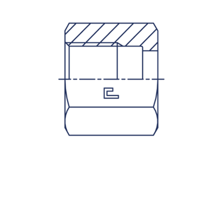 Гайка N ORFS 1.3/16