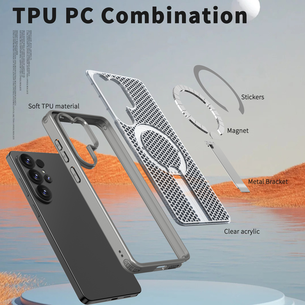 Прозрачный чехол Mesh Pro Magnetic Case для Samsung Galaxy S26 Ultra