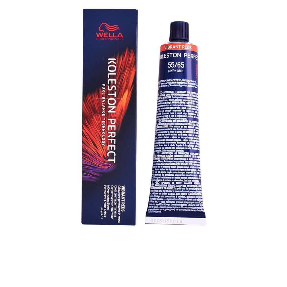 Wella Koleston Perfect Permanent Creme Color No. P5 55/65 Vibrant Red Перманентная краска для волос, оттенок яркий красный 60 мл