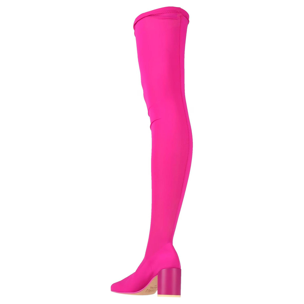 MM6 Maison Margiela Over the knee Boots 7cm Women"s Fuchsia