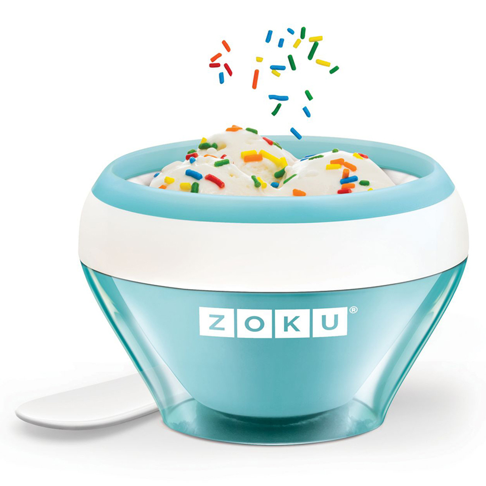 Мороженица ice cream maker голубая