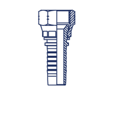 Фитинг DN 12 DKI (Г) 24x1.5 (накидная гайка)