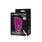 Чёрное эрекционное виброкольцо Thimble