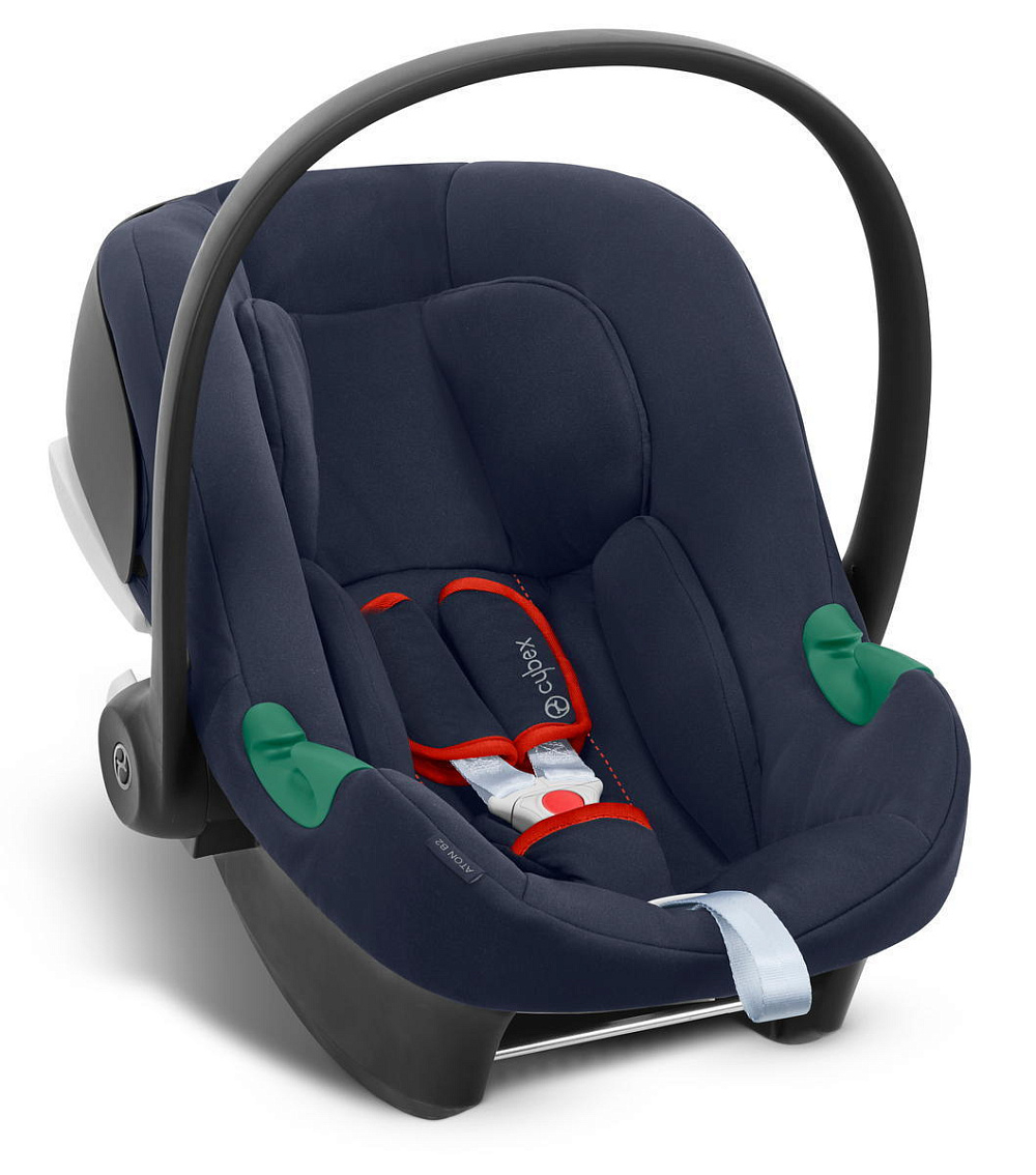 Коляска 3 в 1 Cybex Priam IV Matt Black complete и автокресло Aton B2 i-Size Bay Blue Off White