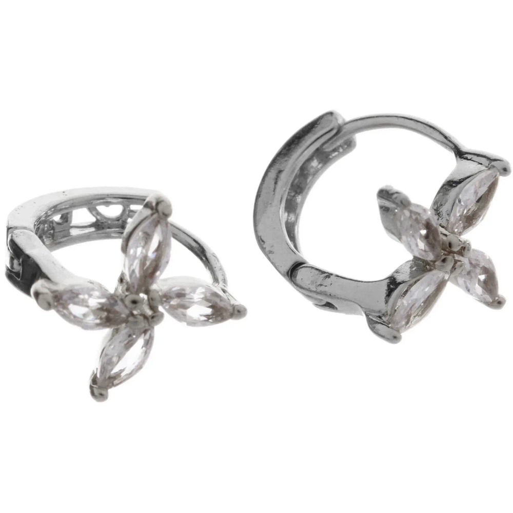 Серьги из гиппоалергенного металла со стразами «ПАЛУМНА», звезда, цвет золото и серебро, 1,3-dсм