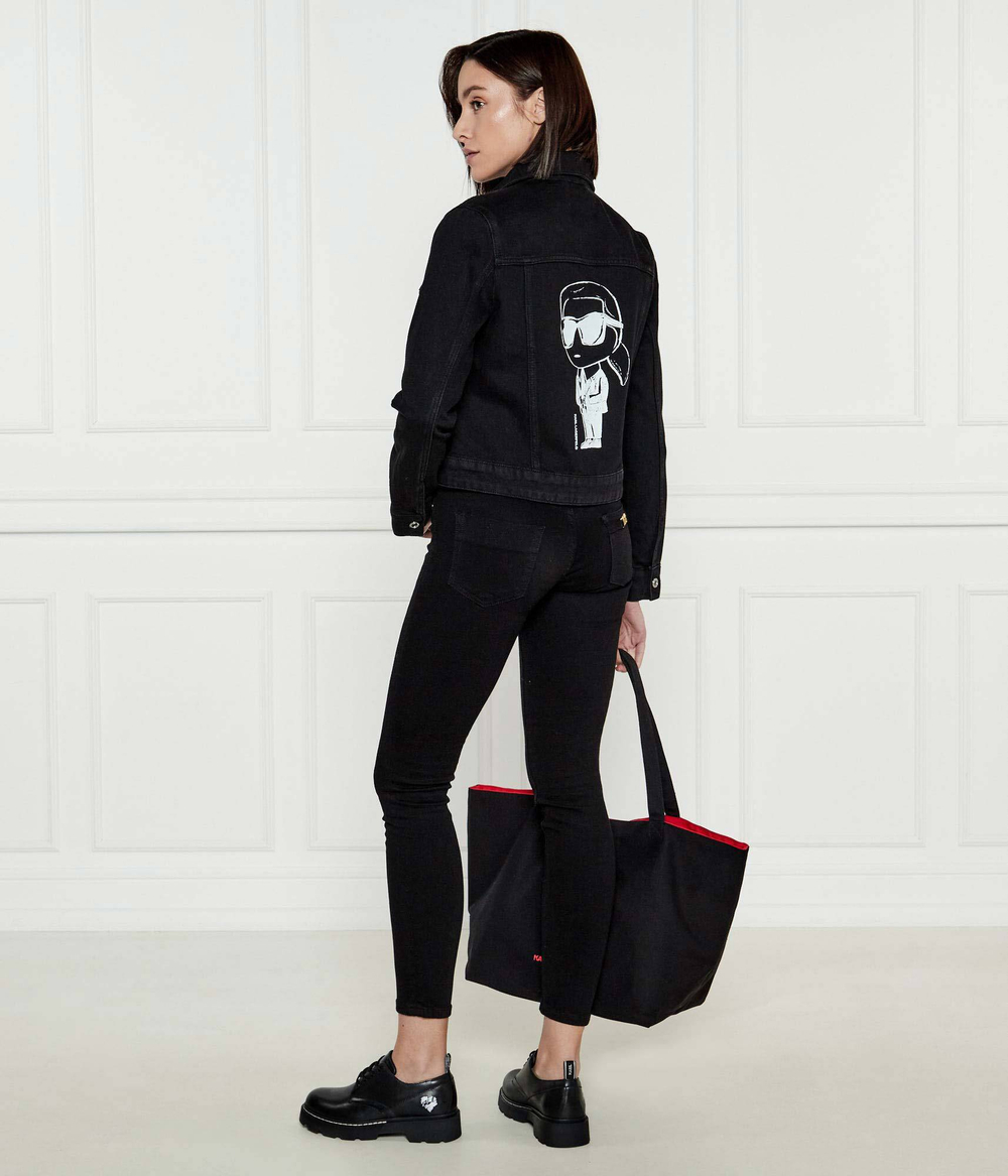 Джинсовая куртка IKON PRINT Karl Lagerfeld - черный(A1W14047)