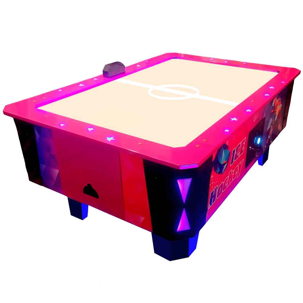 Детский аэрохоккей ICE (180х110х75 см) +дополнительная LED-подсветка углов